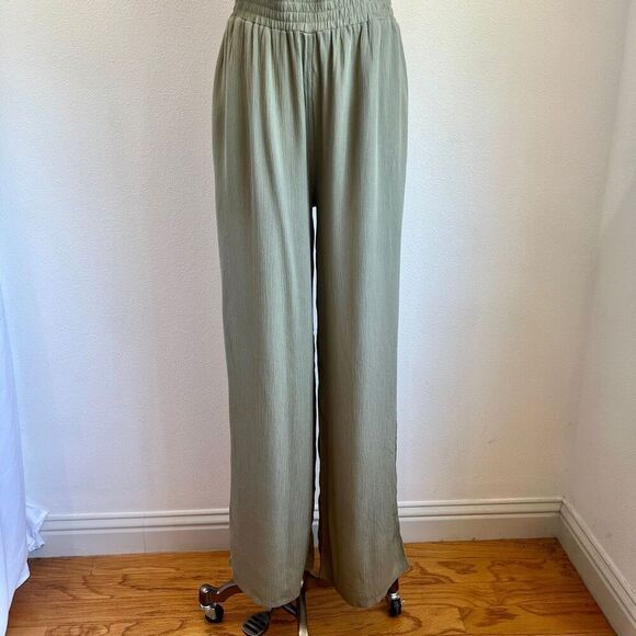 PrAna Fernie Wide Leg Jumpsuit Sweet Agave Green Size M NWT Lightweight - Picture 4 of 16